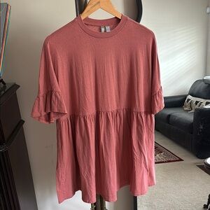 ASOS Pale Rust Babydoll Dress